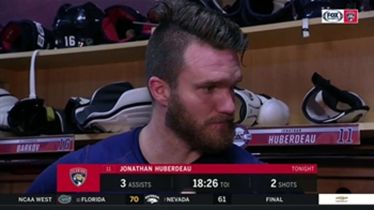 Jonathan Huberdeau assesses his 82-point season