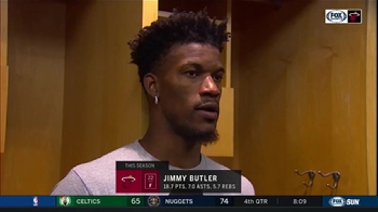 Jimmy Butler on how his focus is on getting the 11-3 Heat more wins, not former teams