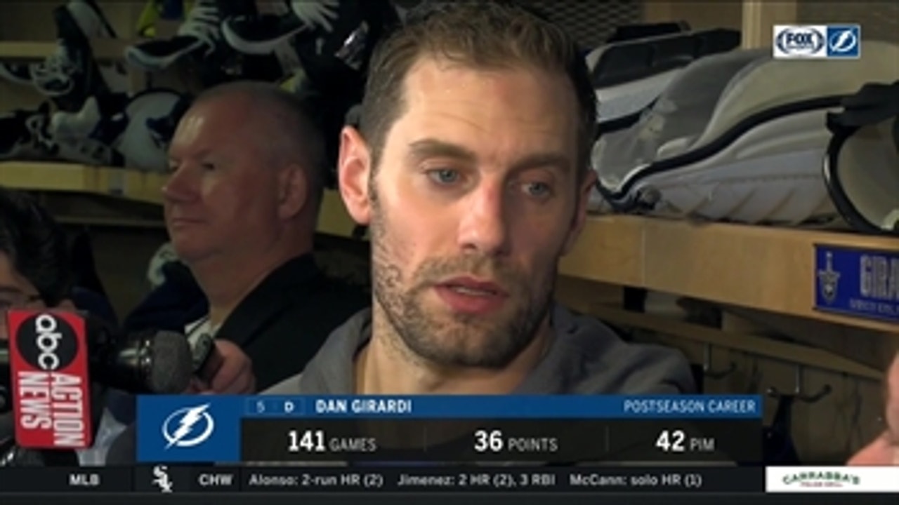 Dan Girardi discusses what Lightning have to do to get back into series after loss to Columbus