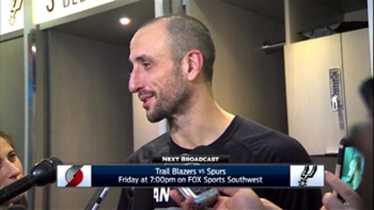 Ginobili jokes 'embarrassed' for two-handed dunk