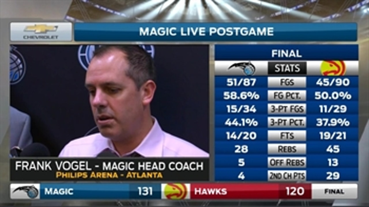 Frank Vogel: We shot the ball really well tonight