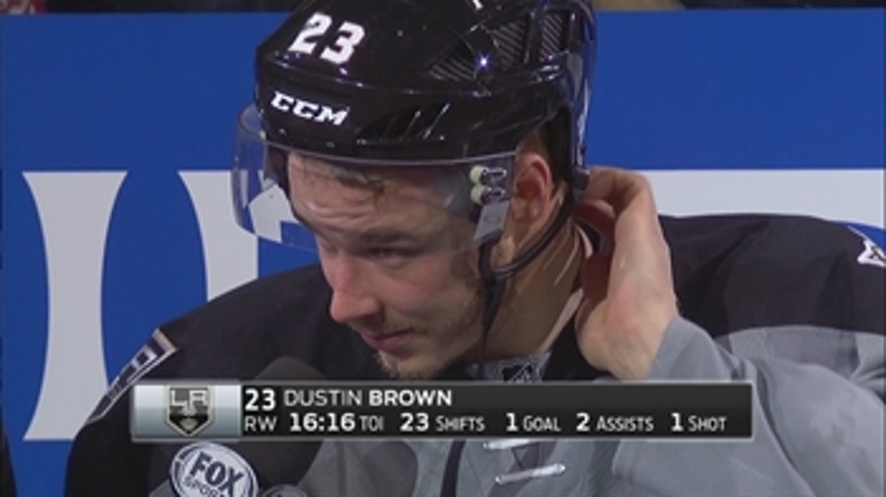 Dustin Brown after Kings' OT win: We found way to get things done