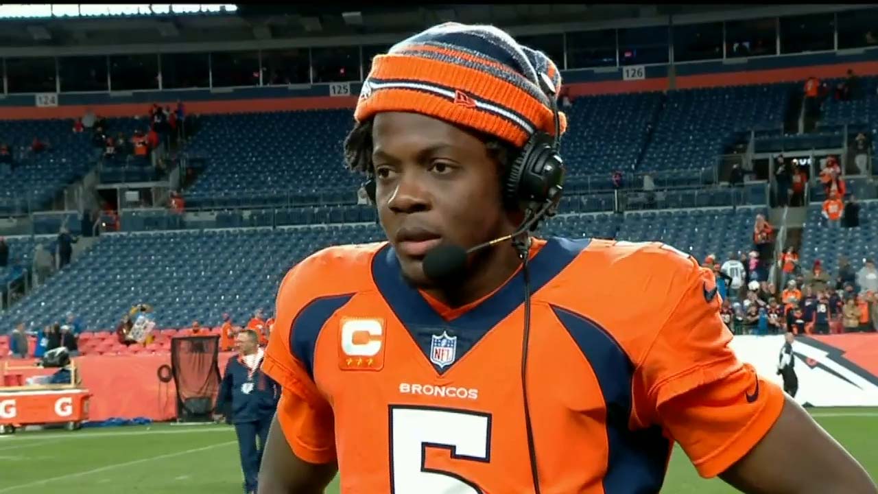 'It's a great feeling to honor Demaryius Thomas with a victory' — Teddy Bridgewater speaks with Laura Okmin on Broncos' win over Lions