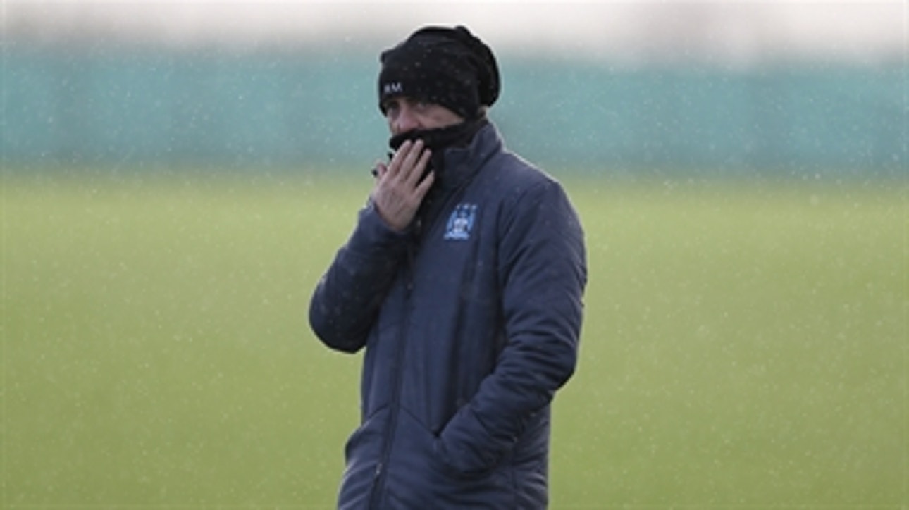 Roberto Mancini was NOT a fan of the cold England weather