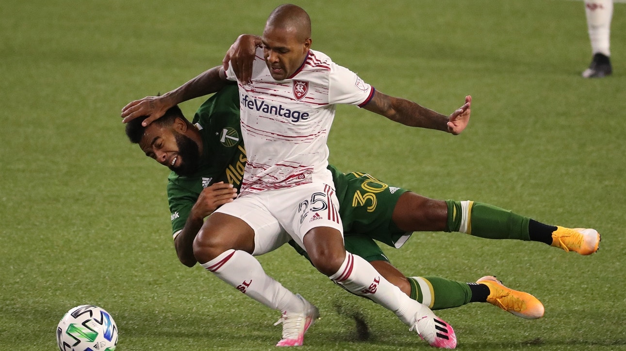 Real Salt Lake two late goals salvage wild 4-4 draw with Portland Timbers