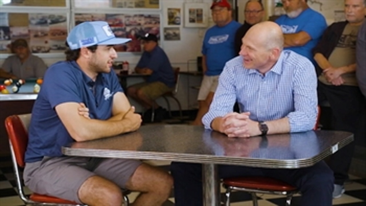 Chase Elliott returns home to the Dawsonville Poolroom to discuss his 'Dega win