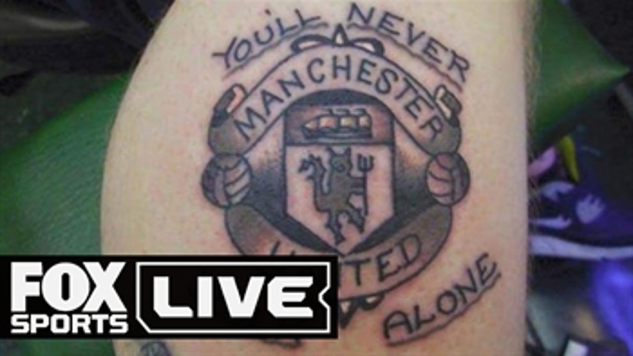 Geometric Manchester United Tattoo Idea  BlackInk
