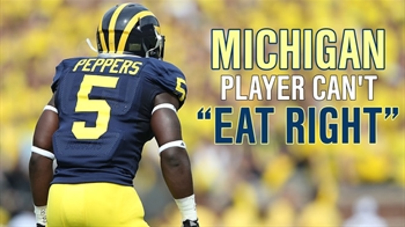Michigan player can't "eat right"