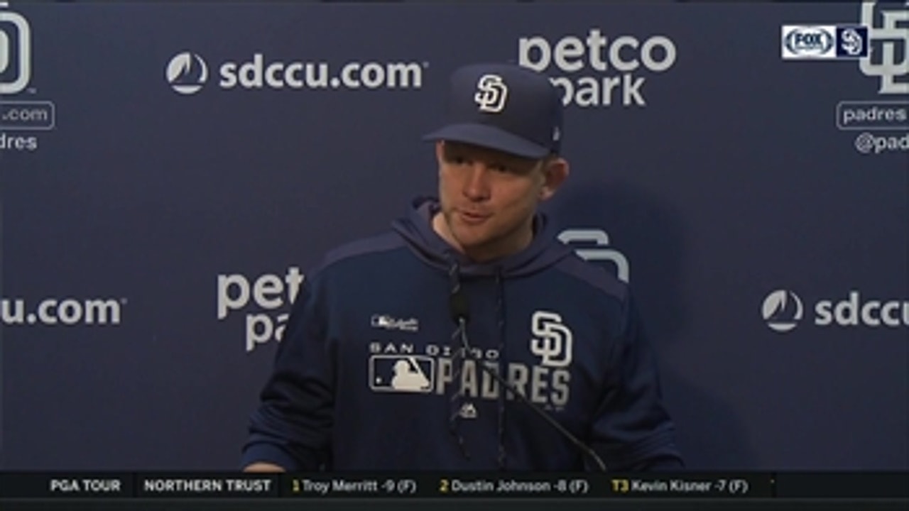 Padres manager Andy Green on win, Castillo injury