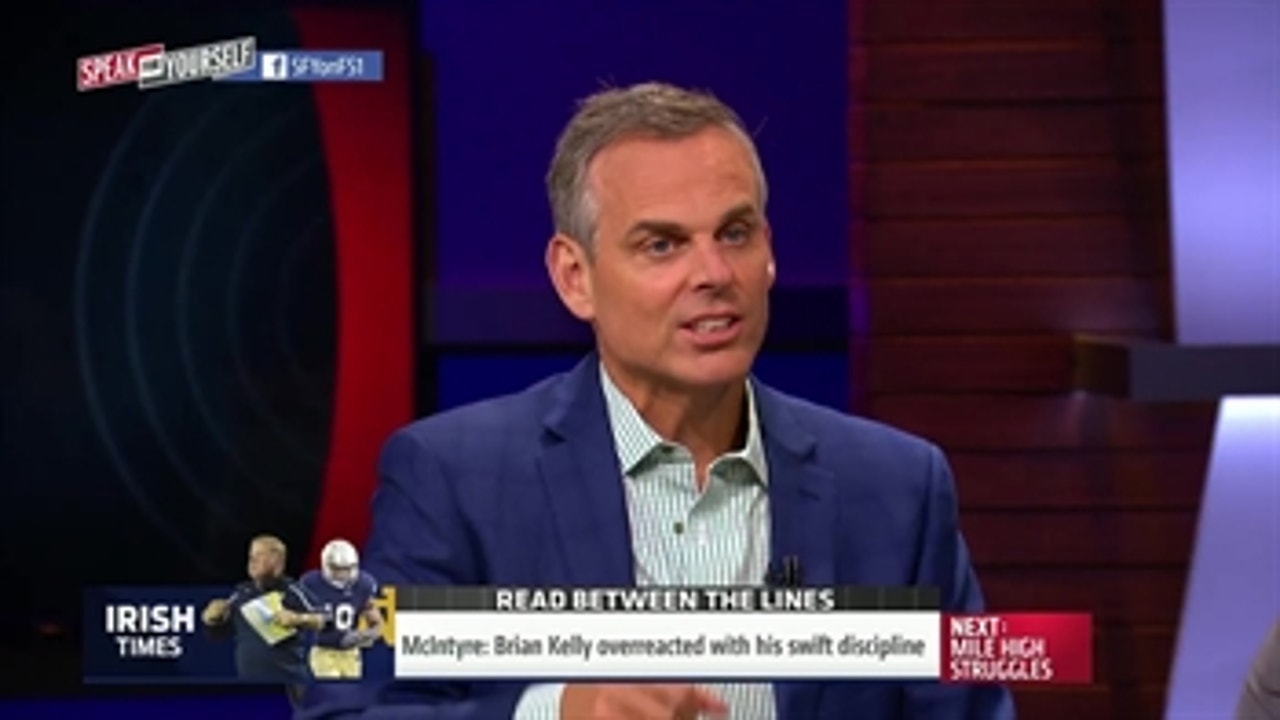 Notre Dame and Alabama share discipline issues - 'Speak For Yourself'