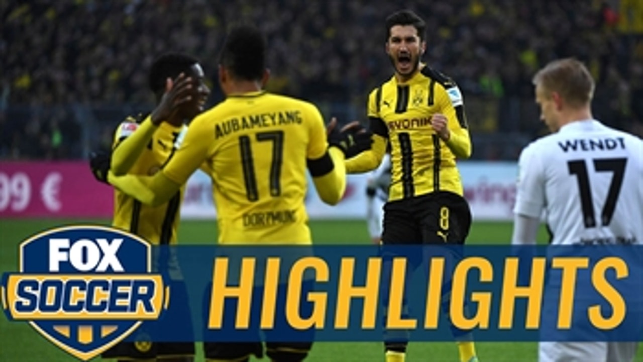 Aubameyang fires in the equalizer for BVB vs. Gladbach ' 2016-17 Bundesliga Highlights