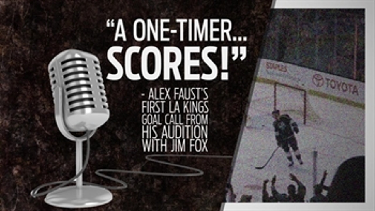 Hear LA Kings' Alex Faust's goal call from audition with Jim Fox