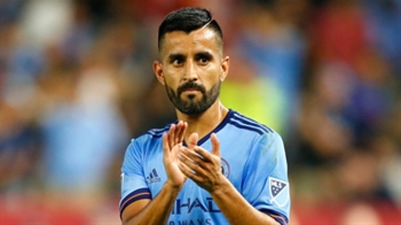 Maximiliano Moralez chips the keeper to extend NYCFC's lead against Philadelphia Union ' Audi 2018 MLS Cup Playoffs