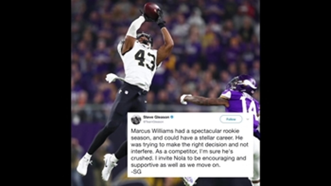 Steve Gleason encourages Marcus Williams after Saints loss ' The Scoop