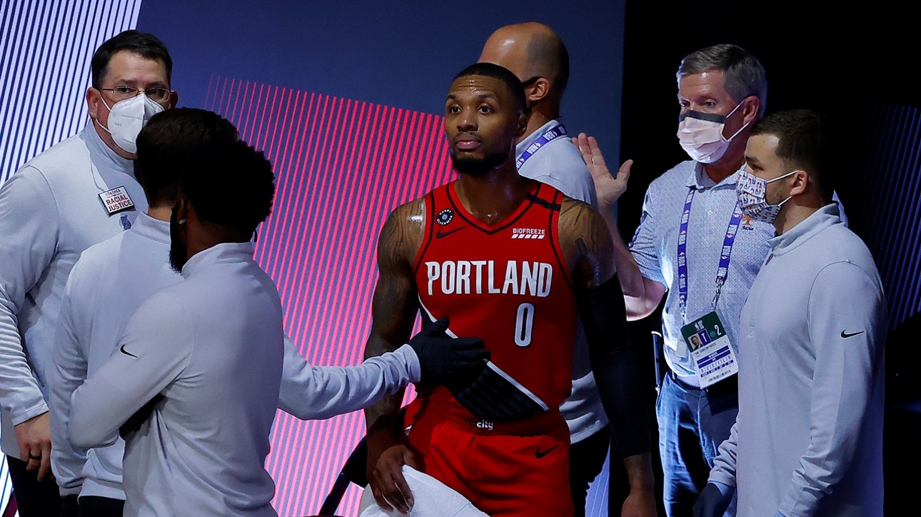 Chris Haynes on Damian Lillard's dislocated finger & what it means for Portland in Game 3
