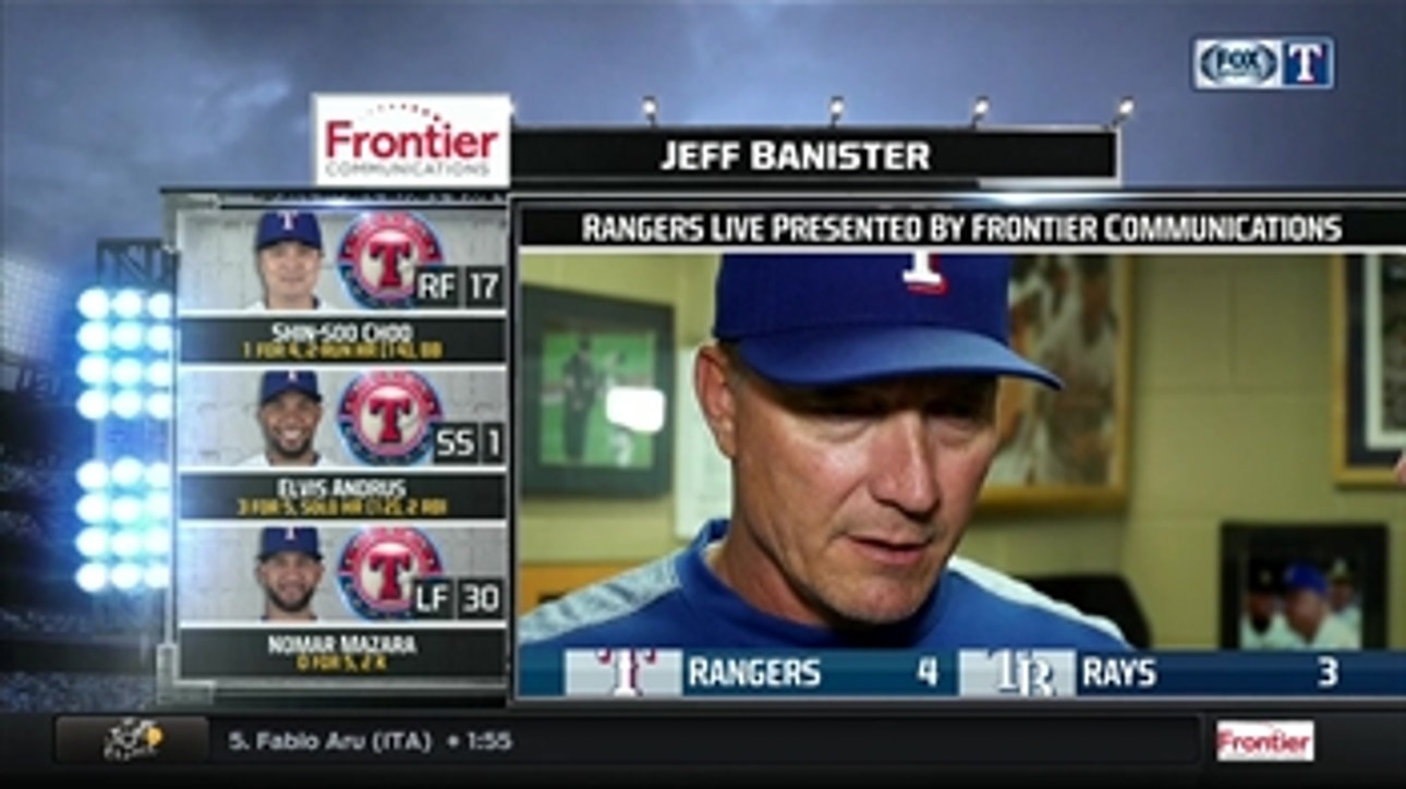 Jeff Banister talks Yu Darvish in 4-3 win over Rays