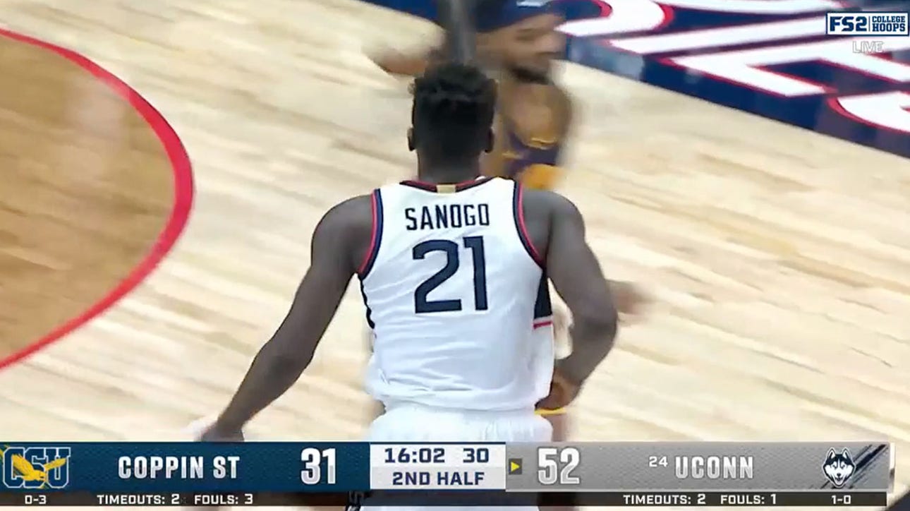 Adama Sanogo led UConn with 20 points in second game of the season