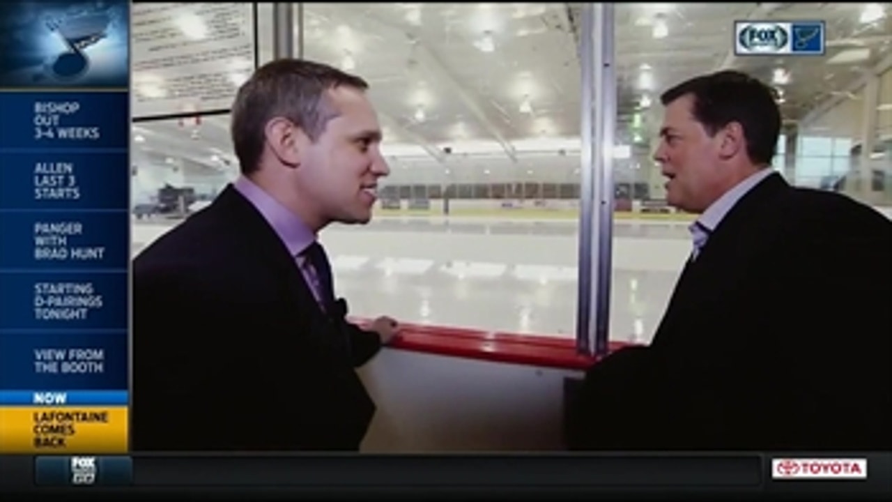 Pat LaFontaine takes a trip down memory lane at the Kirkwood Ice Rink