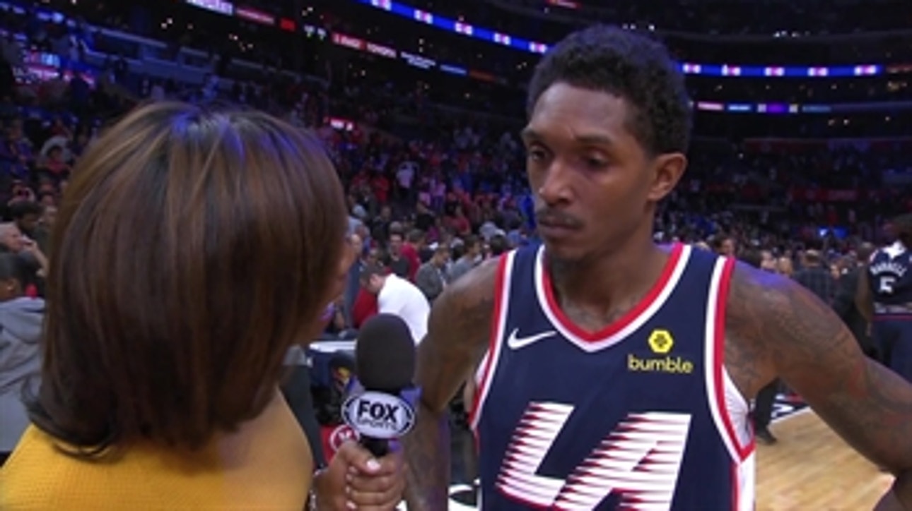 Lou Williams reacts to Game Winning layup