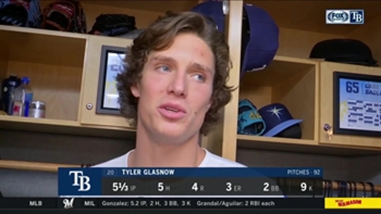 Tyler Glasnow on exiting game in 6th inning with right forearm tightness