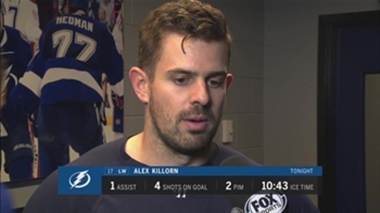 Alex Killorn not shaken up by change in lines