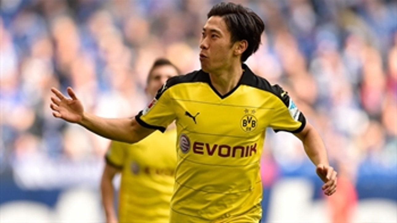 Kagawa gives Dortmund 1-0 lead vs. Schalke 04 ' 2015-16 Bundesliga Highlights