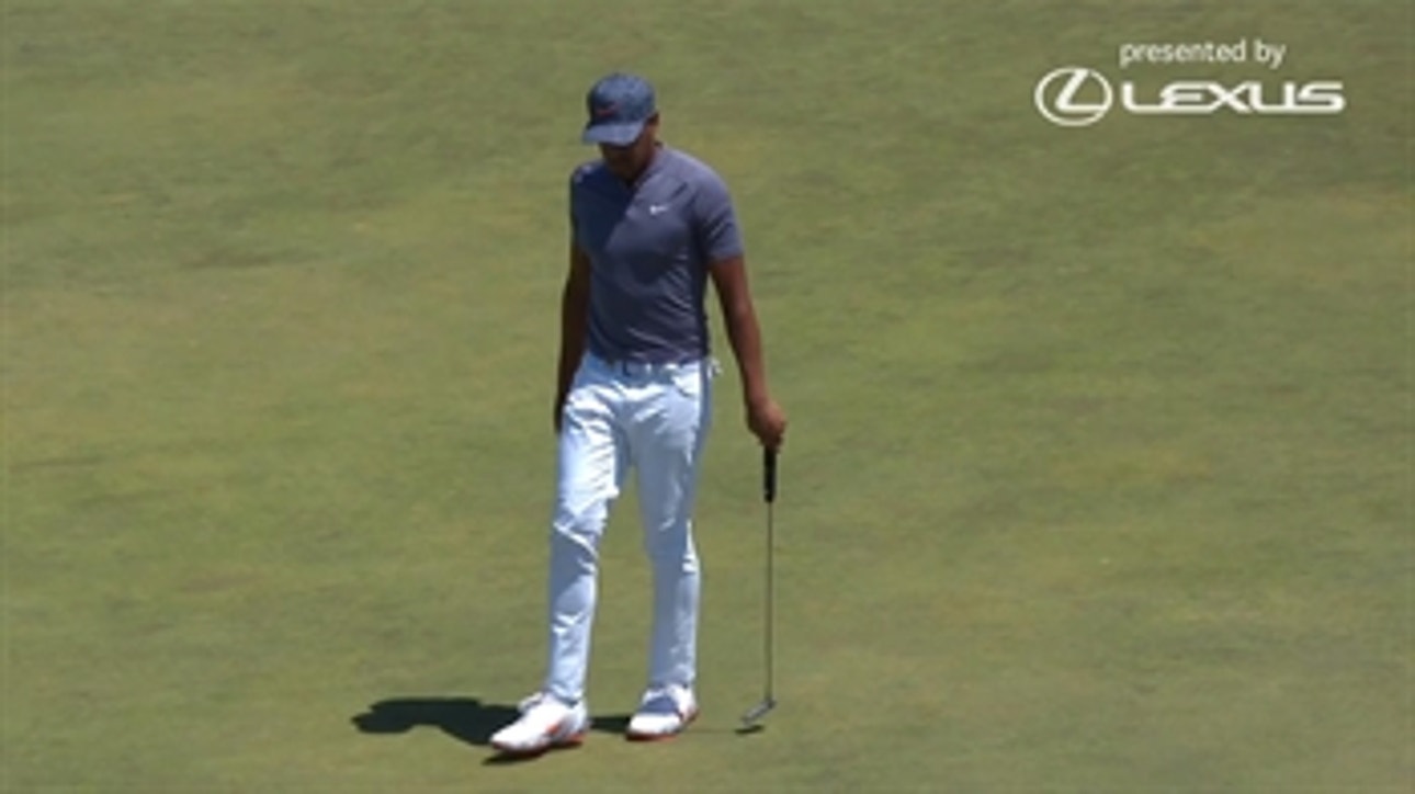 Tony Finau Rolls the Rock: Birdie on No. 4