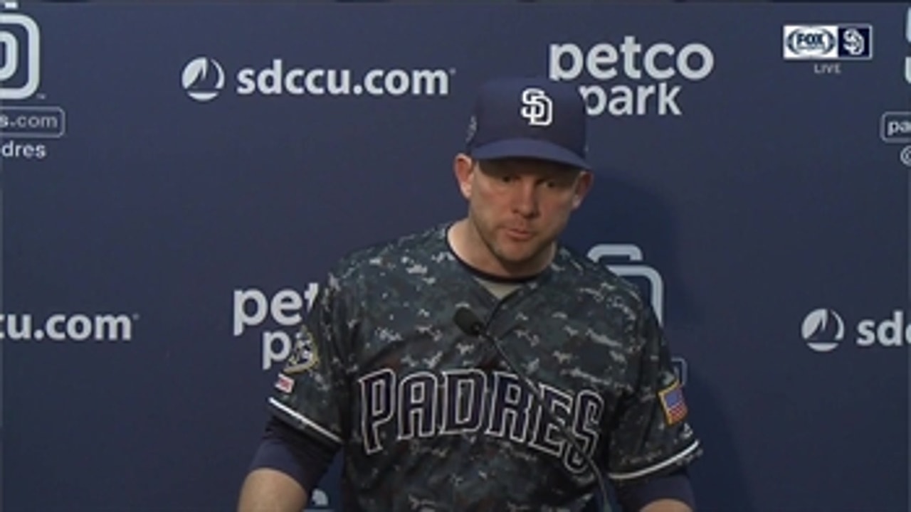 Padres manager Andy Green talks after 5-2 loss to Nationals
