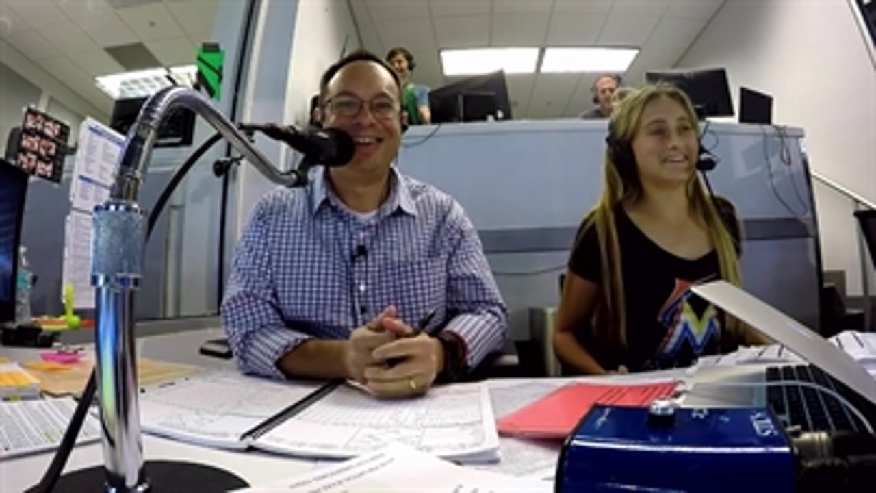 Kid reporter Josephine learns what it takes to call a Marlins game