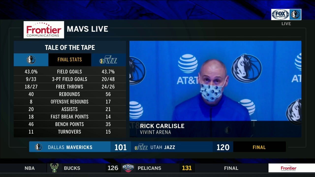 Rick Carlisle: 'They got 3's and they made them, and we didn't'