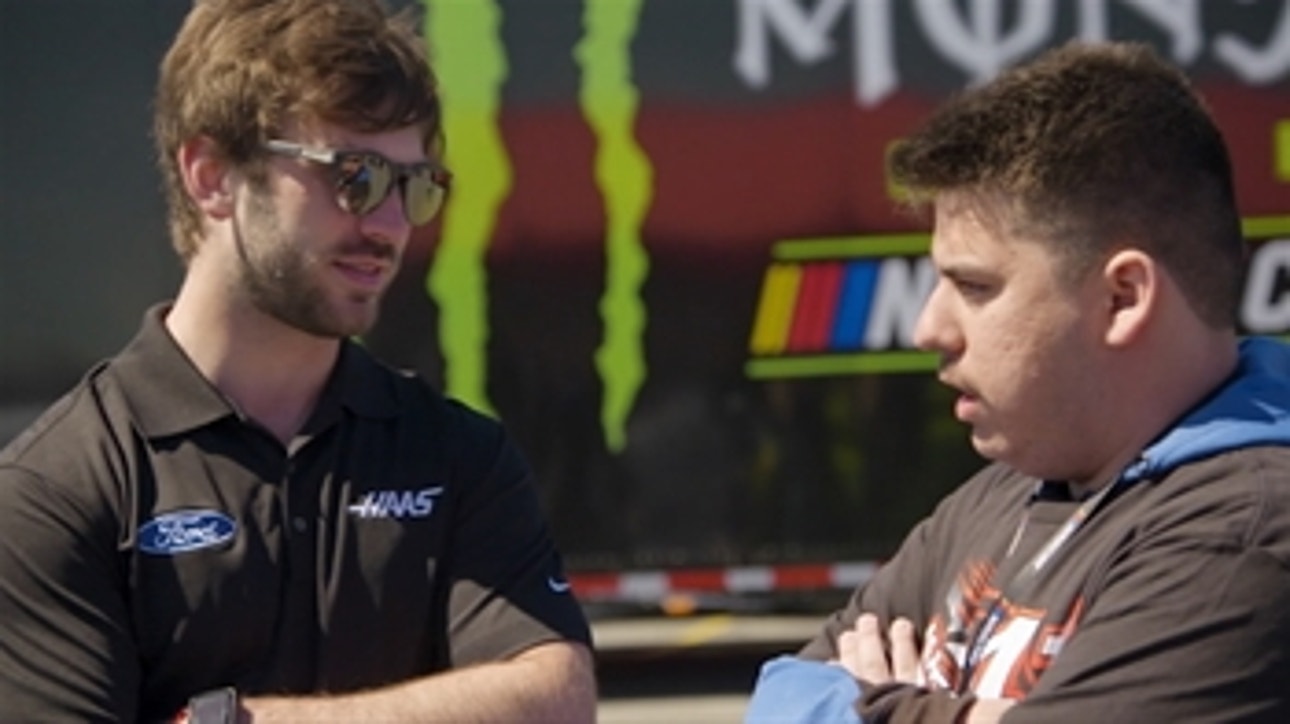 Christian Sanchez meets his favorite NASCAR driver Daniel Suarez on special weekend