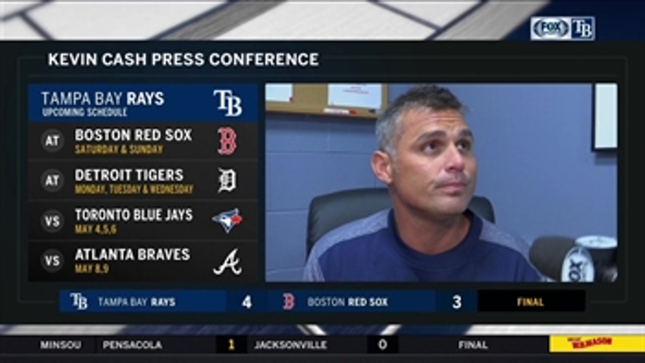 Kevin Cash on what was working for LHP Blake Snell tonight: 'Everything'