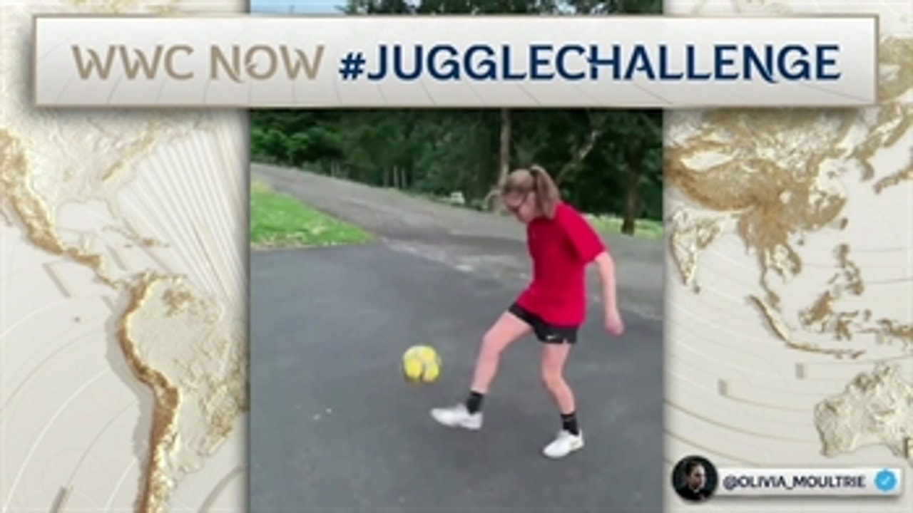13-year-old soccer pro Olivia Moultrie accepts the Women's World Cup NOW™ juggle challenge