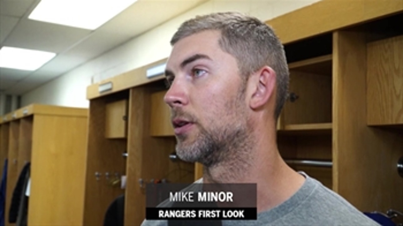 Mike Minor: 'I threw some good curveballs today' ' Rangers First Look