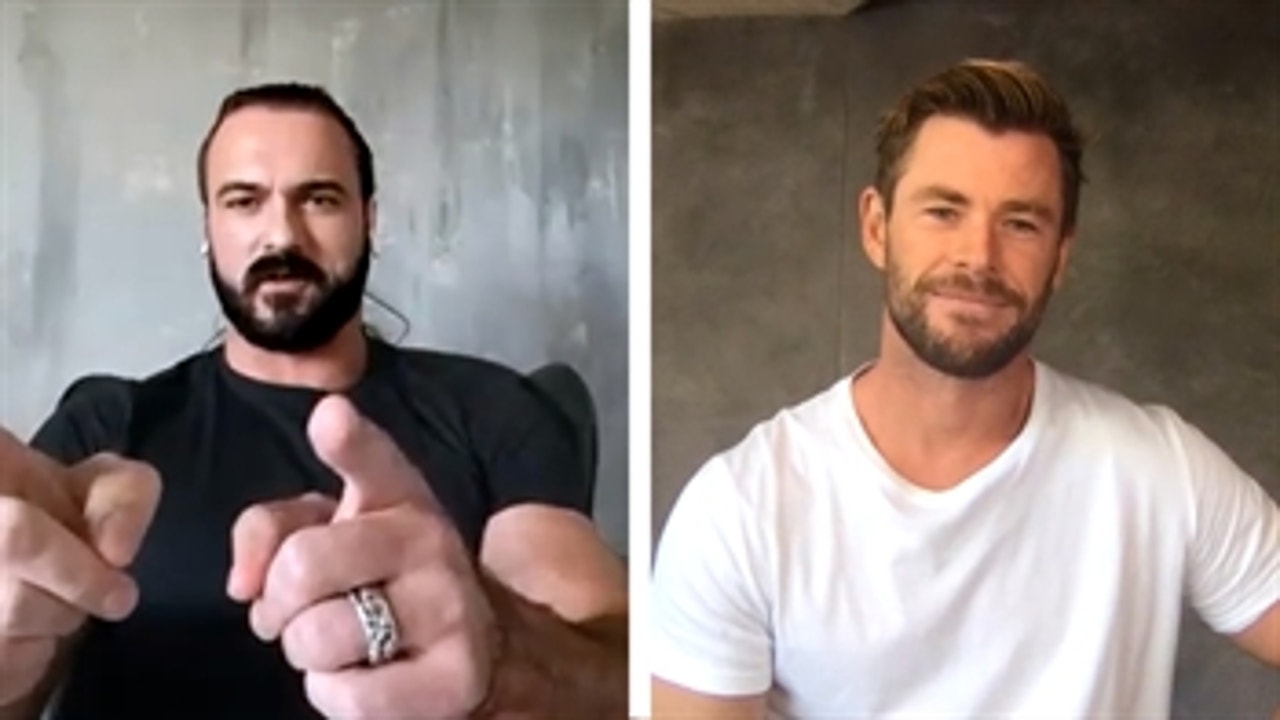 Chris Hemsworth goes one-on-one with Drew McIntyre