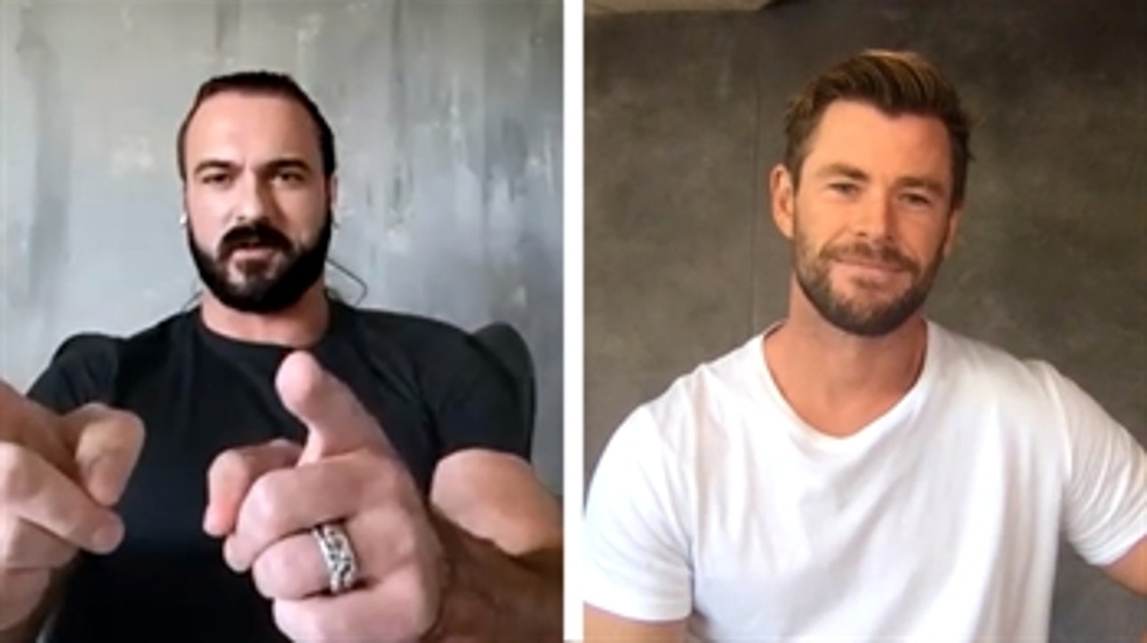 Chris Hemsworth goes one-on-one with Drew McIntyre