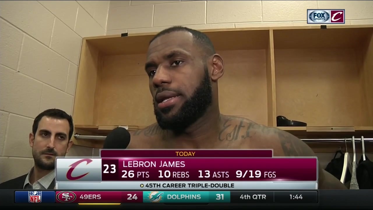 Lebron collects 45th career triple-double