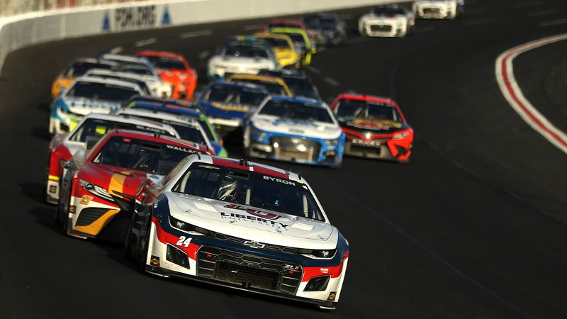 William Byron holds off Wallace, Chastain in wild finish at Atlanta