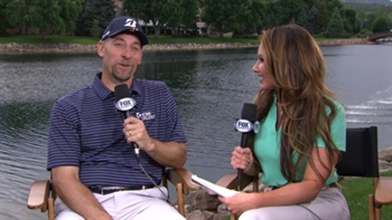 John Smoltz sits down with Holly Sonders after his 2nd round at the US Senior Open