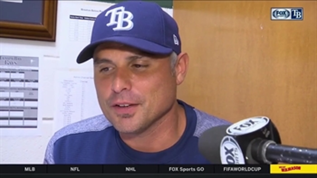 Kevin Cash reacts to walk-off loss to Astros