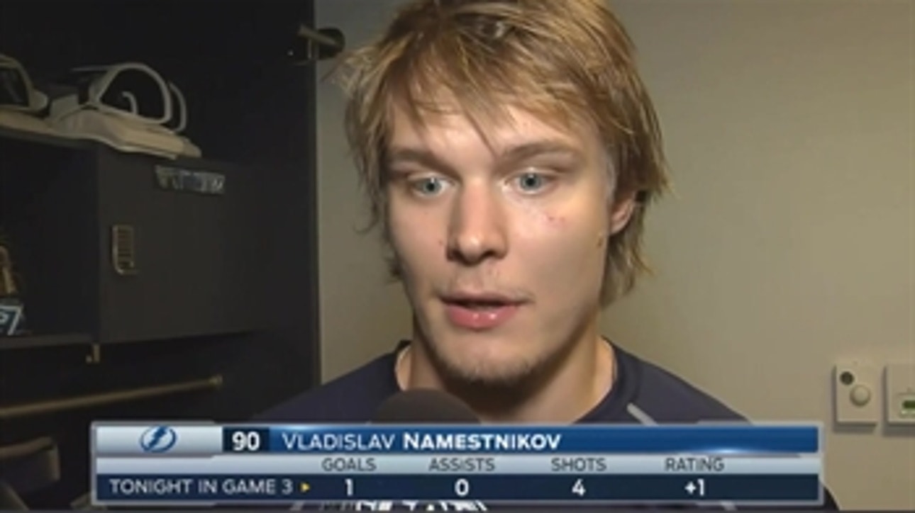 Vladislav Namestnikov: There is no quit in this team