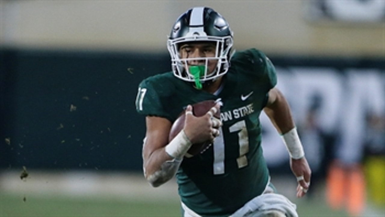 Connor Heyward opens scoring for Michigan St with acrobatic touchdown