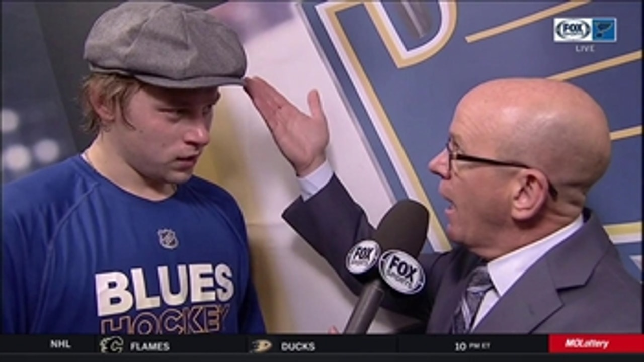 Tarasenko wears hat in memory of Jimmy Roberts: 'This is an honor for me'