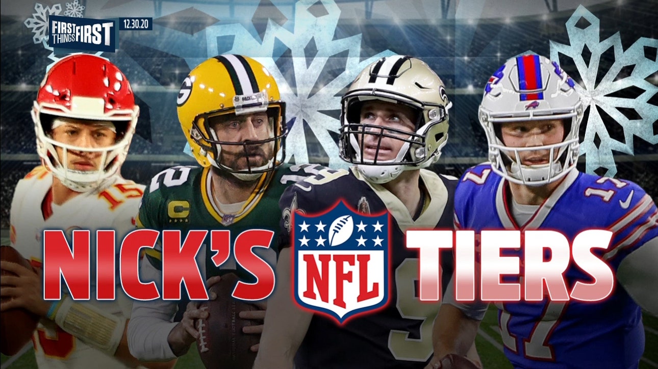 Nick Wright breaks down his NFL Tiers entering Week 17 ' FIRST THINGS FIRST