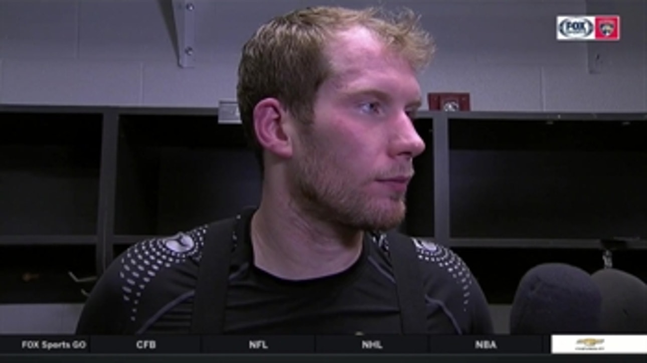 James Reimer likes the character Panthers showed in Carolina