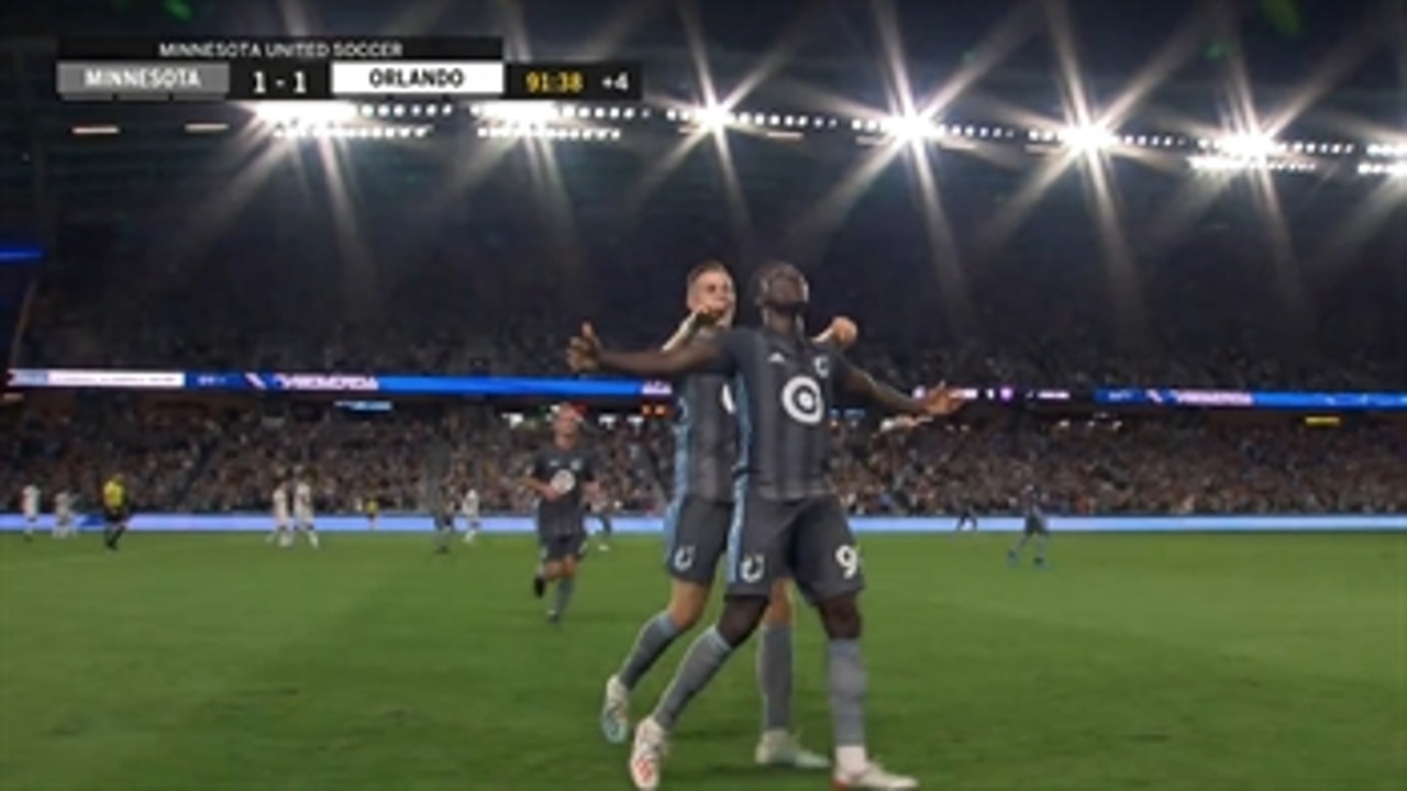 WATCH: Loons' Abu Danladi ties it in stoppage time