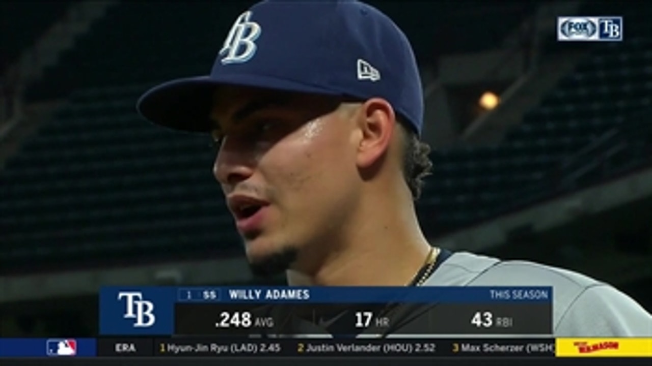 Willy Adames on how Rays' secured extra-innings win: 'We are agressive'