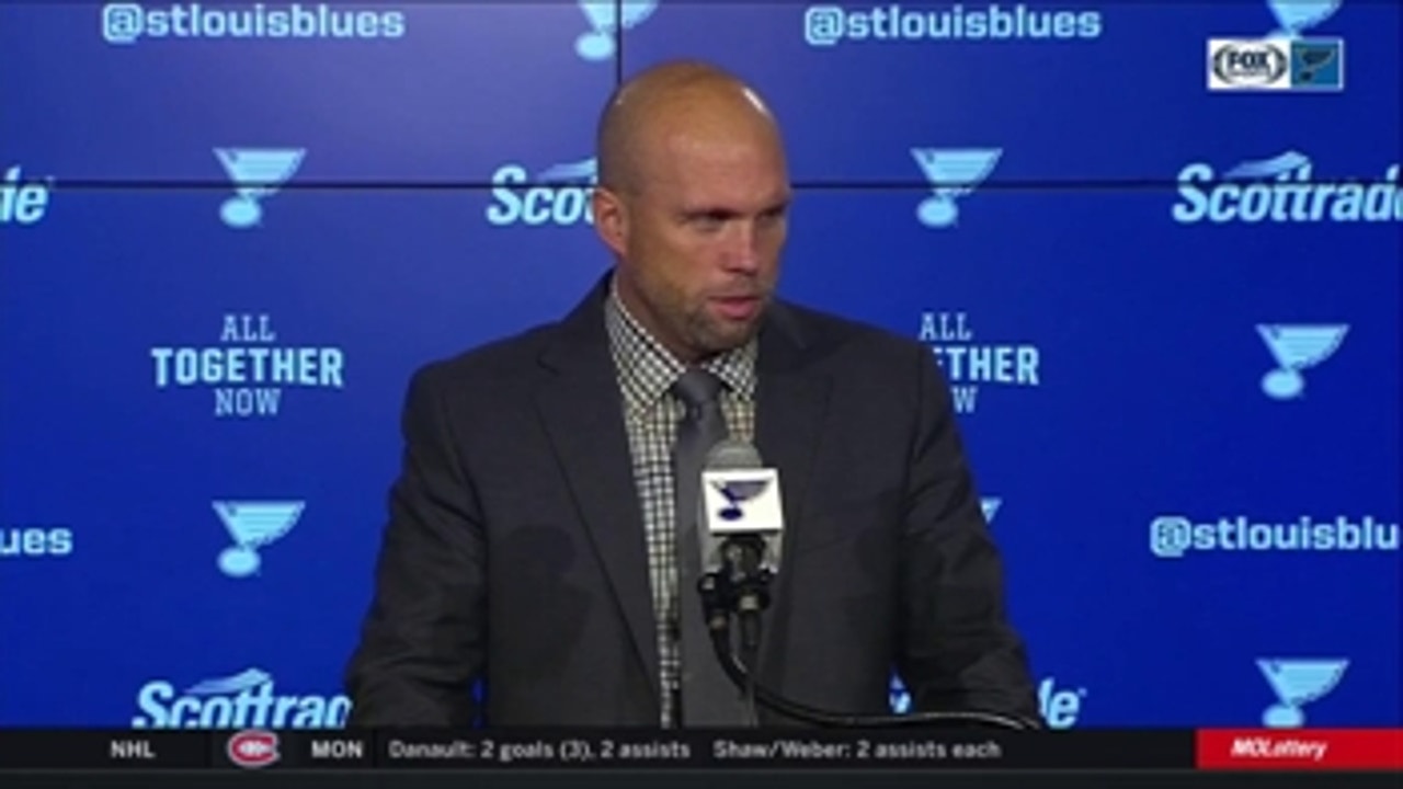 Mike Yeo on Blues' fourth line: 'They've been very reliable'