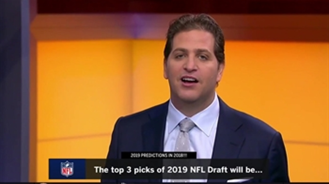 Peter Schrager predicts the top 3 picks in the 2019 NFL Draft -- and why Nick Bosa will go No. 1 overall