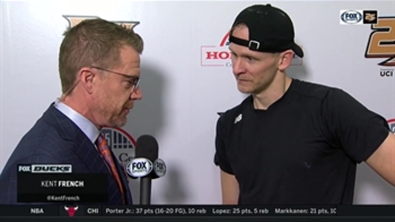 Corey Perry after the 1-0 win: 'Our compete level was very high'